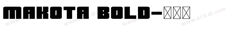 Makota Bold字体转换